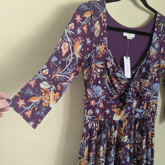 Anthropologie | Maeve Floral Asymmetrical Dress - Picture 11 of 11